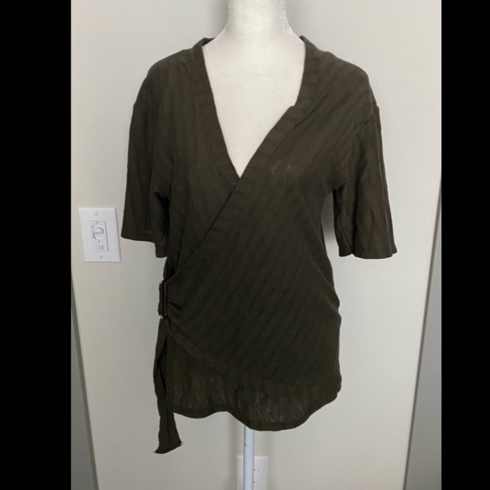 ZARA Olive‎ Green Blouse